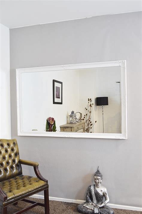 Best 20 Of Large White Framed Wall Mirrors