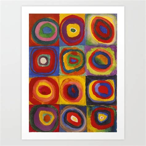 Wassily Kandinsky Color Study Squares With Concentric Circles Art