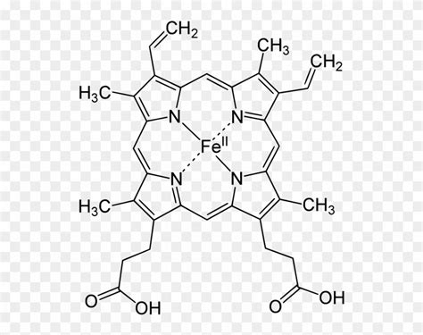 Heme Structure Chemical Structure Of Haemoglobin Hd Png Download