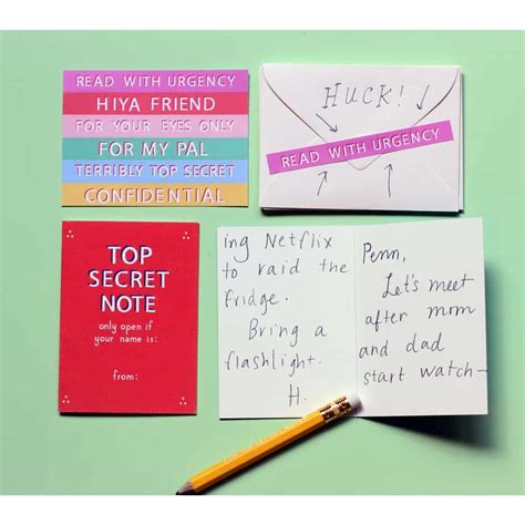 Top Secret Friendship Notes Set Wool And Honey