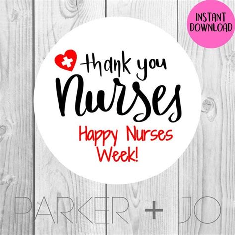 See more ideas about nurses week, nurses week gifts, appreciation gifts. INSTANT DOWNLOAD Thanks for All You Do / Happy Nurses Week ...