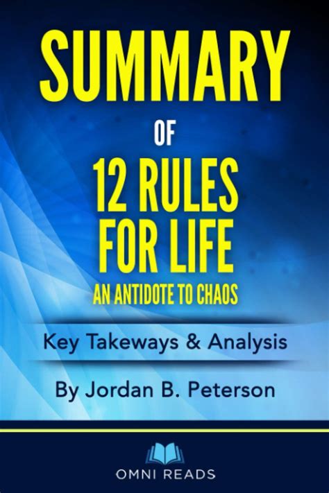 Buy Summary Of 12 Rules For Life An Antidote To Chaos By Dr Jordan