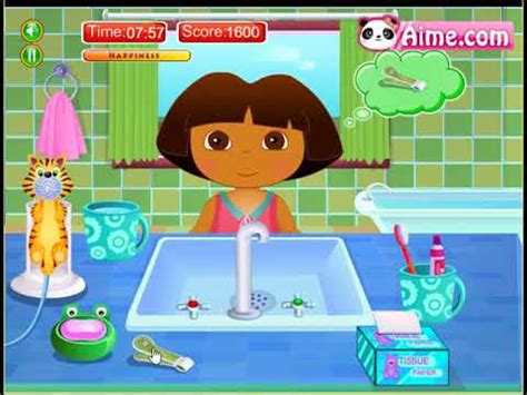 Cartoon adventure game for girls review dora games dora baby bath gameplay for little kids. BaBy Games - Baby Dora Hygiene Care - YouTube