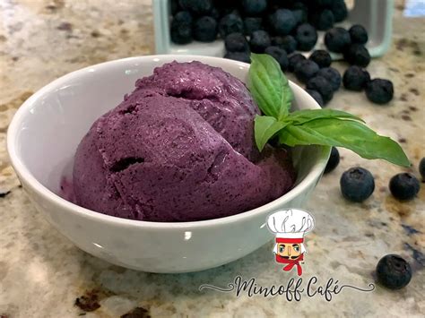Homemade Blueberry Ice Cream Mincoff Café
