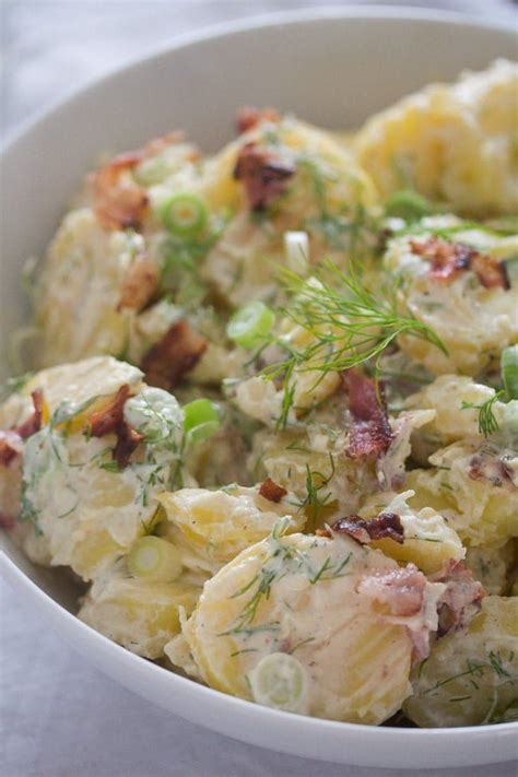 Cook potatoes in boiling water to cover 40 minutes or until tender; This sour cream potato salad is our favorite potato salad ...