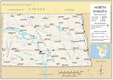 Map of the State of North Dakota, USA - Nations Online Project
