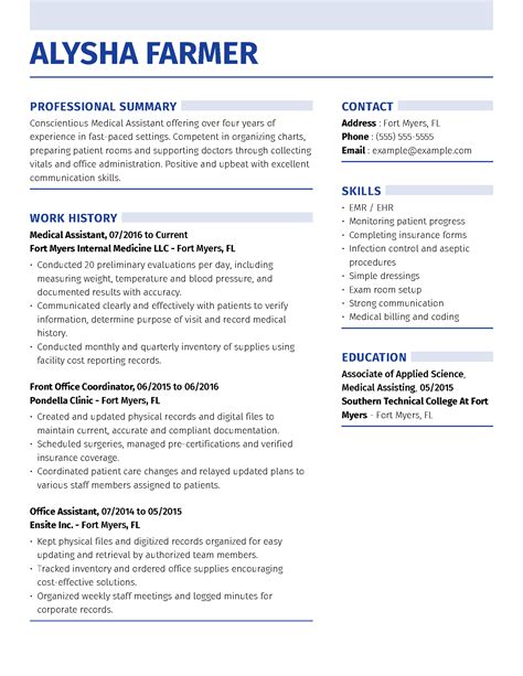 These virtual assistant resume examples show how: Medical Assistant Resume Example + Helpful Tips ...