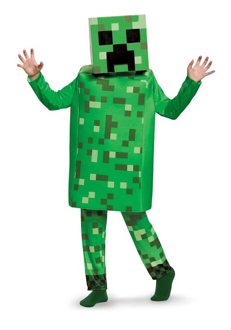 Minecraft Creeper Deluxe Costume For Kids