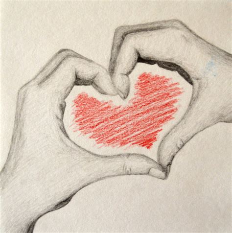 Heart Hands Drawing At Getdrawings Free Download