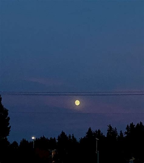 Full Moon 🌕 And Purple Sky 💜 Purple Sky Sky Celestial