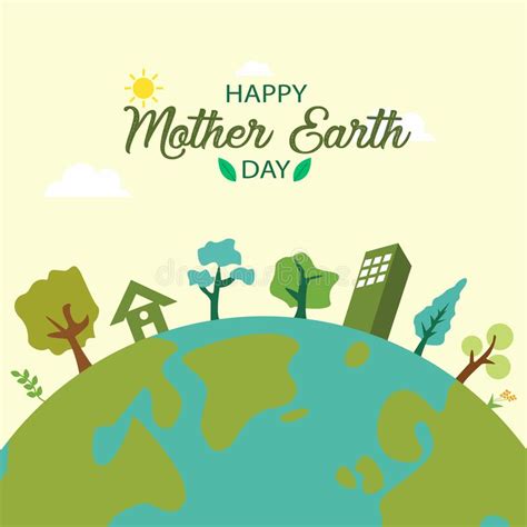 Earth Day Eco Friendly Concept Vector Illustration Earth Day Concept