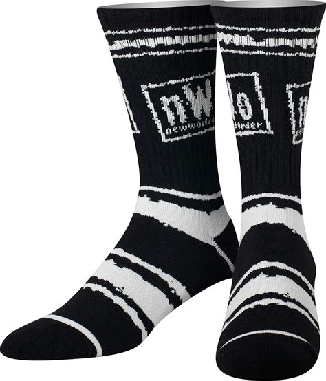 Odd Sox Unisex Wwe Wrestling Nwo New World Order Crew Socks Novelty Crazy Clothing