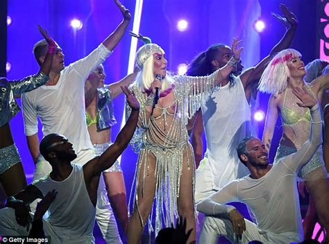 Billboard Music Awards Cher Stuns In Sheer Silver Daily Mail Online