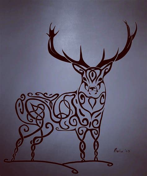 Celtic Knot Deer Art Inspiration Art Line Art