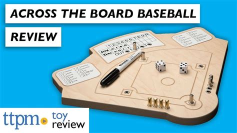 Baseball Game Wooden Board Game Review From Across The Board Game Youtube