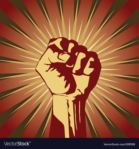 Clenched Fist Royalty Free Vector Image Vectorstock