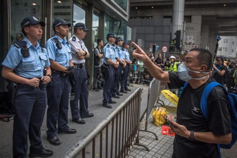 Police And Protesters Clash In Hong Kong Over Extradition Laws