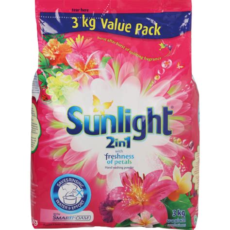 Sunlight Auto Washing Powder Tropical 3kg Yum Yum Online