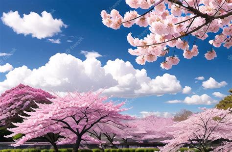 Premium Photo Sakura Cherry Blossoms In Spring Japan Ai Generated