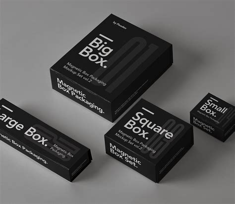 Magnetic Box Packaging Mockup Smashmockup