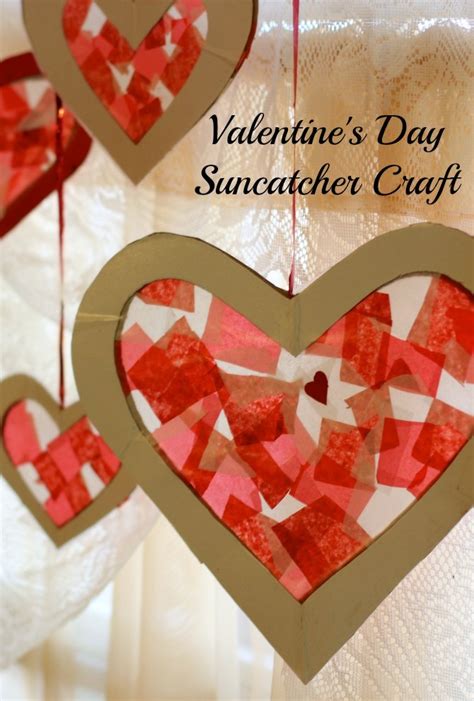 Easy Valentines Day Craft For Kids Tissue Paper Heart