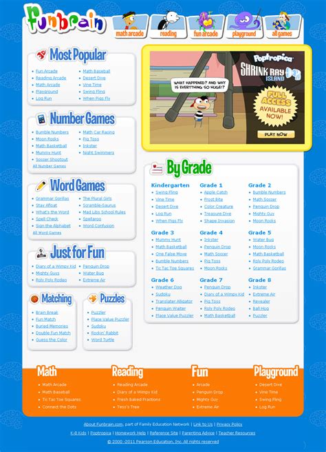 Funbrain Launches Newly Redesigned Website With Fun Math And Reading