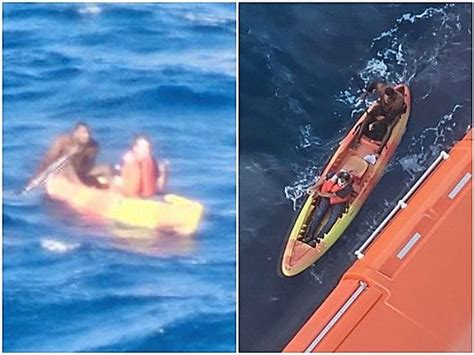Cruise Ship Rescues Two Males Who Were Floating On A Kayak In The Gulf