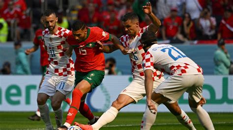 fifa world cup 2022 morocco vs croatia highlights luka modric s cro held for 0 0 draw by