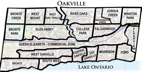 Confused About Neighbourhoods In Oakville Check Out This Map