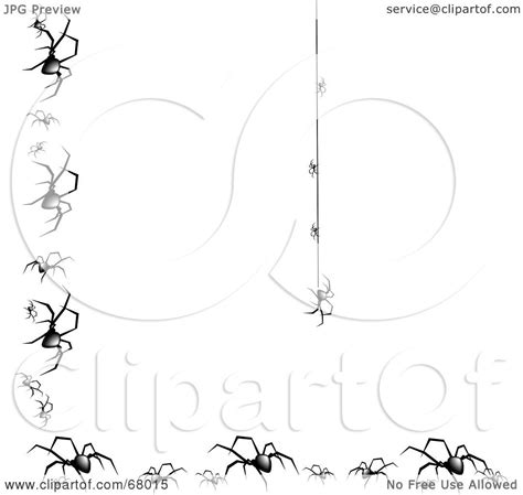 Royalty Free Rf Clipart Illustration Of A Creepy Spider Hanging Down