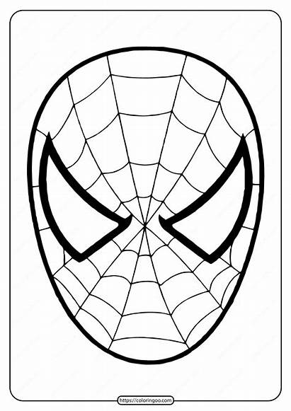 Spiderman Coloring Mask Printable Whatsapp Tweet Email