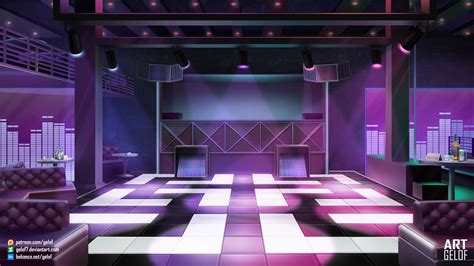 Cartoon Nightclub Background