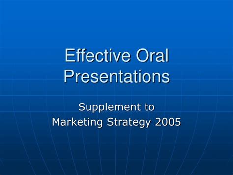 Ppt Effective Oral Presentations Powerpoint Presentation Free