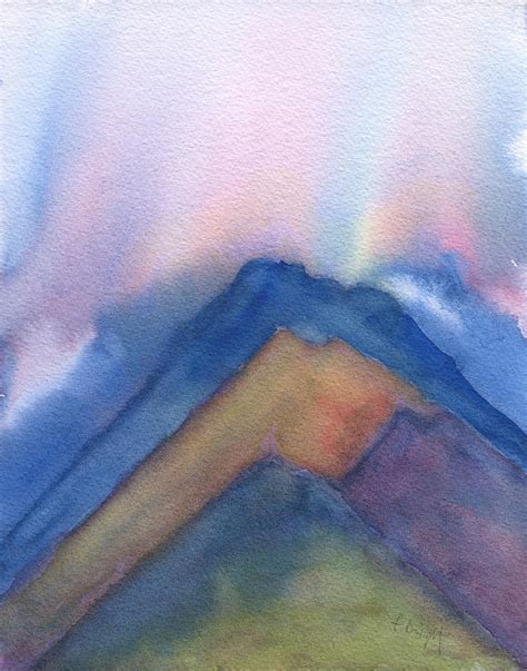 Mountains Abstract Painting By Frank Bright Fine Art America