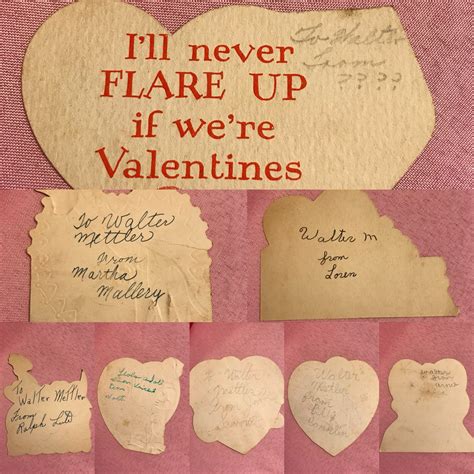 Vintage Valentine Cards Valentine Assortment 1930s Valentines Die
