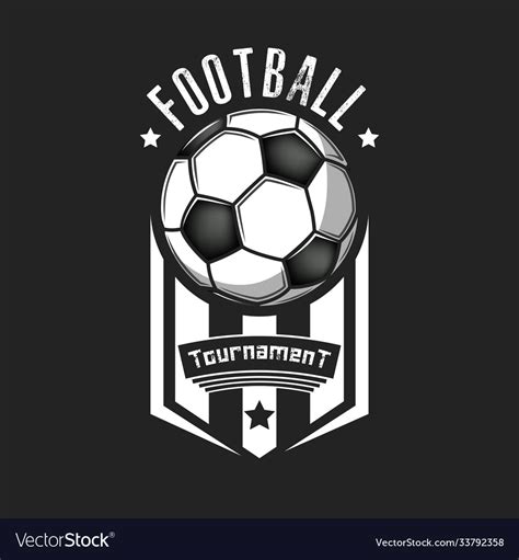 Football Logo Design Template Royalty Free Vector Image