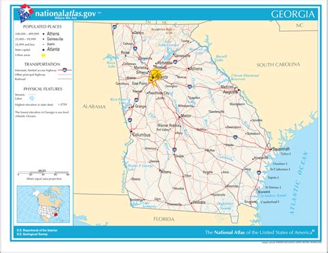 This page is moderated by @georgiagovteam. Karten USA - Georgia (GA) mit Straßenkarte und ...