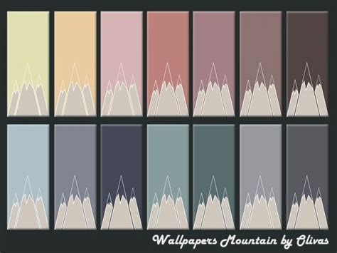 The Sims Resource Wallpapers Mountain By Olivas • Sims 4 Downloads