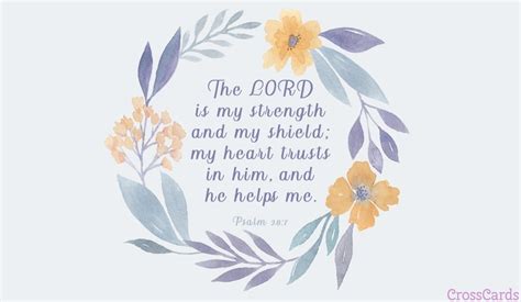Psalms 287 The Lord Is My Strength And My Shield My Heart Tr