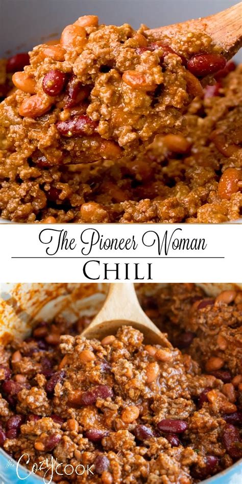 Kosher salt and freshly ground black pepper. The Pioneer Woman Chili #chilirecipe This hearty chili recipe has a perfect blend of seasonings ...