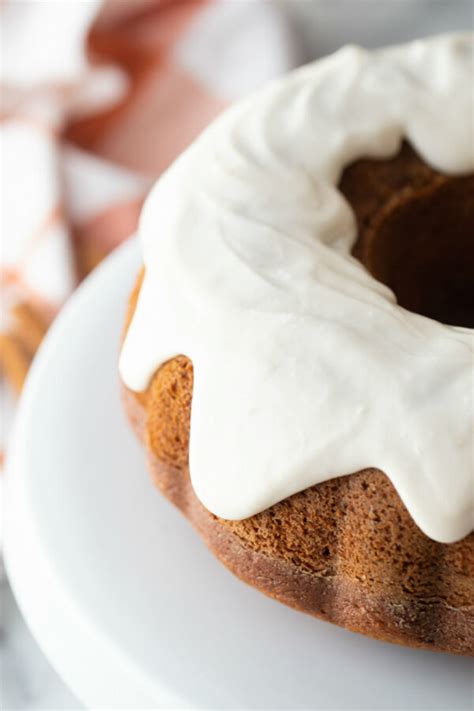 Pumpkin Bundt Cake With Cream Cheese Frosting Recipe Boy