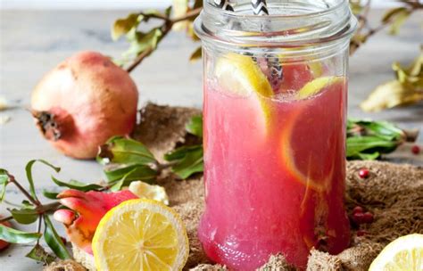 Pomegranate Lemonade Oppskrift Drikke