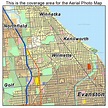 Aerial Photography Map of Wilmette, IL Illinois