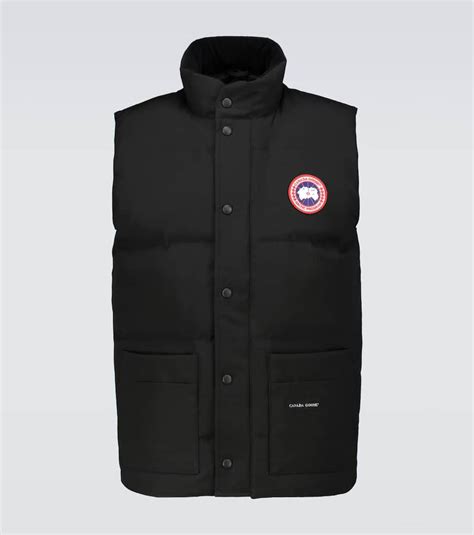 canada goose garson regular fit quilted down vest in black modesens