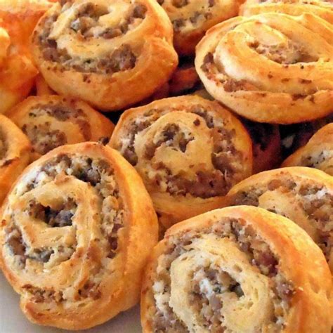 Sausage Cream Cheese Crescent Rolls Recipe Pinwheel Appetizers