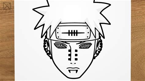 How To Draw Pain Naruto Step By Step Easy Youtube