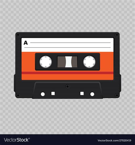 Audio Cassette Tape Royalty Free Vector Image Vectorstock