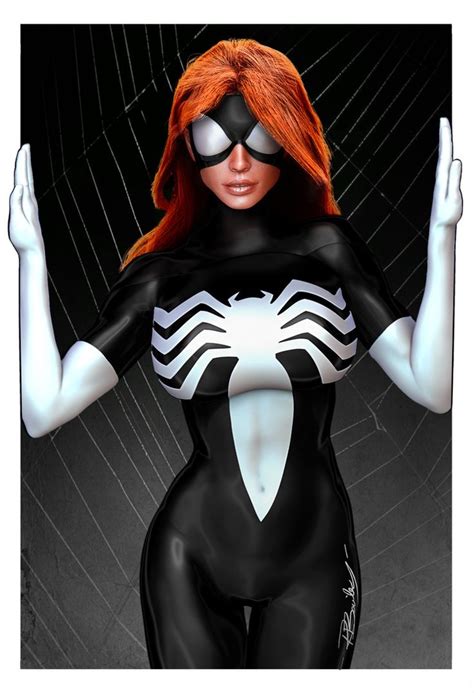 Artstation Spider Woman Black Suit Ryan Bailey Spider Woman Julia Carpenter Spider Girl