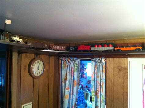 Since we do not have a room to dedicate for a permenant layout, we decided to do an extreme bedroom makeover. Ceiling Trains | O Gauge Railroading On Line Forum