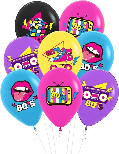 Back To The 80s Party Decorations 50 Pack 12 Inches Boombox